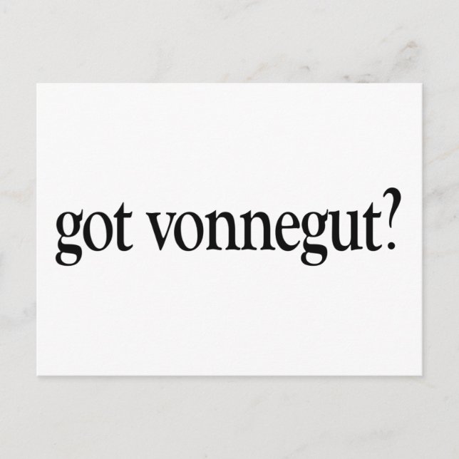 Postal Tengo a Vonnegut (Anverso)