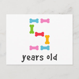 Postal Tengo cinco años