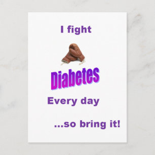 Postal Tengo diabetes, ¡la diabetes no me tiene!