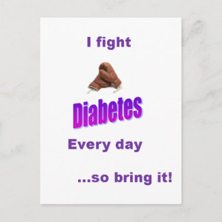 Postal Tengo diabetes, ¡la diabetes no me tiene!