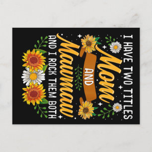 Postal Tengo dos títulos regalo para mamá, regalo del día