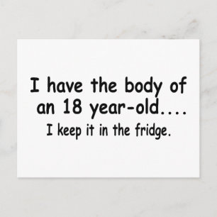 Postal Tengo El Cuerpo De Un Niño De Dieciocho Años