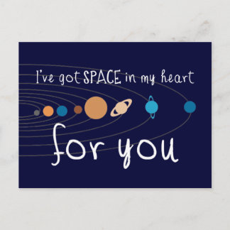 Postal Tengo espacio en mi corazón para ti