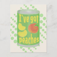 Tengo melocotones Tin de fruta