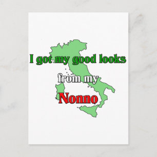 Postal Tengo mi buena apariencia de mi Nonno
