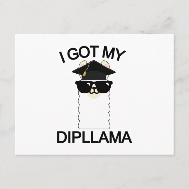 Postal Tengo Mi Dipllama (Anverso)