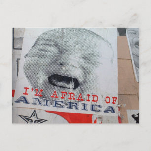Postal Tengo miedo de Estados Unidos