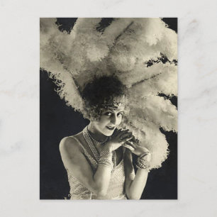 Postal Tengo plumas en la cabeza