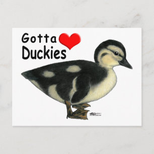 Postal Tengo que amar a los patitos