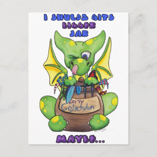 Postal Tengo que hacer más grande Jar tal vez lindo bebé