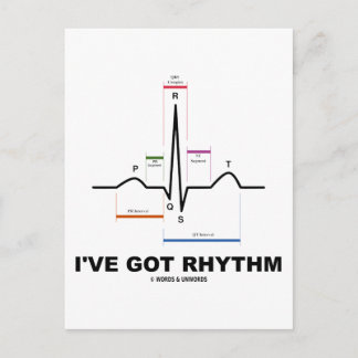 Postal Tengo ritmo (ECG - EKG Heart Beat)