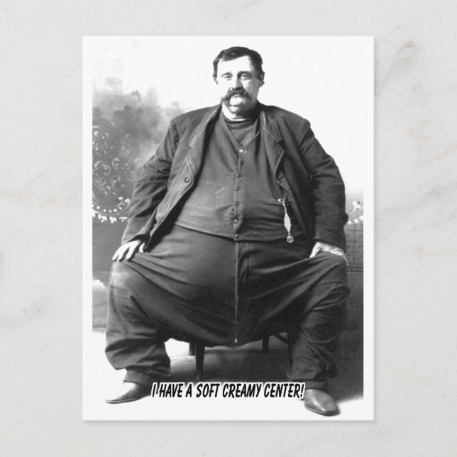 Postal Tengo Un Centro De Crema Suave ~ Hombre De Carnava (Anverso)