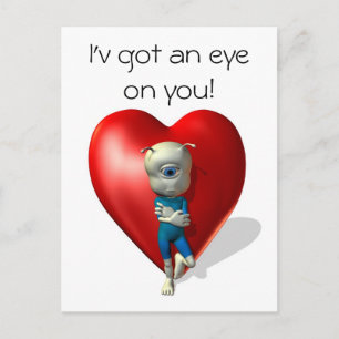 Postal Tengo un ojo en ti