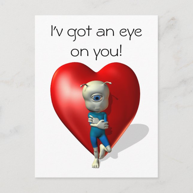 Postal Tengo un ojo en ti (Anverso)