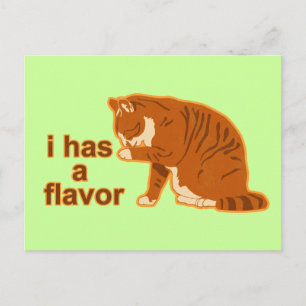 Postal Tengo un sabor, LOL CAT