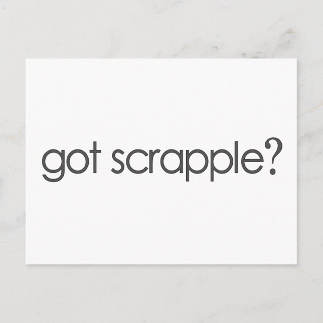 Postal Tengo un Scrappleã EquÂ (Anverso)