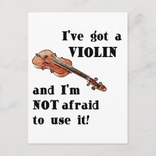 Postal Tengo un violín