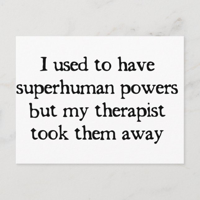 Postal Tenía Superpoderes (Anverso)