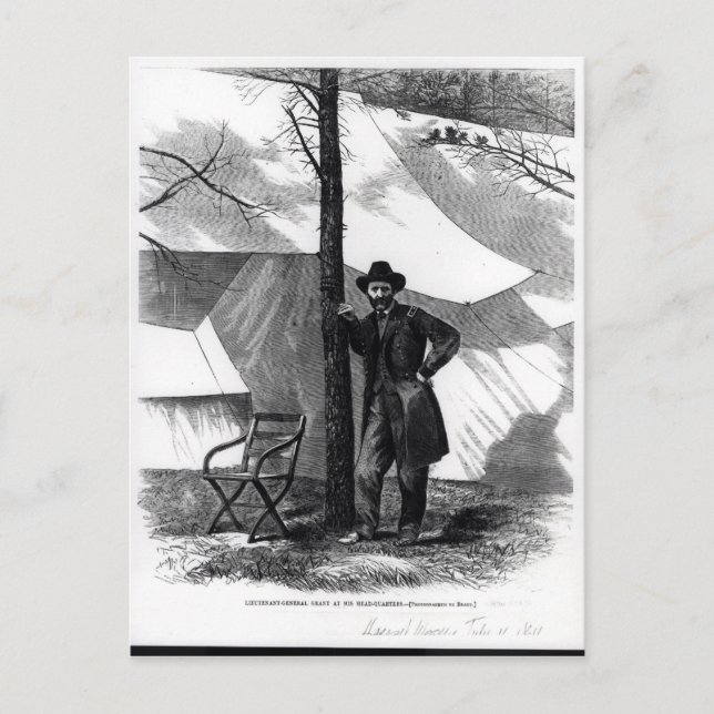 Postal Teniente General Ulysses S. Grant (Anverso)