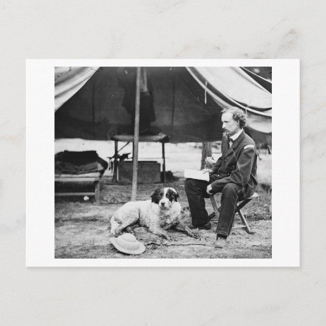 Postal Teniente Georger Custer PhotographVirginia (Anverso)