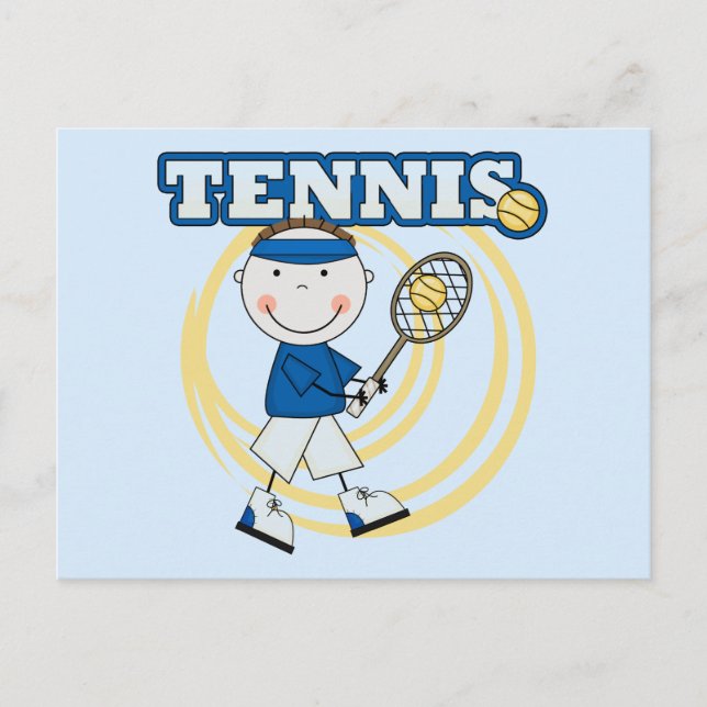 Postal TENIS - Brunette Boy Tshirts y regalos (Anverso)