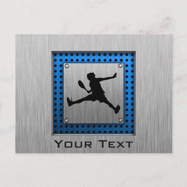 Postal Tenis de apariencia de aluminio cepillado (Anverso)