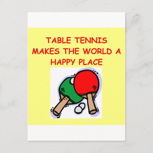 Postal tenis de mesa (Anverso)