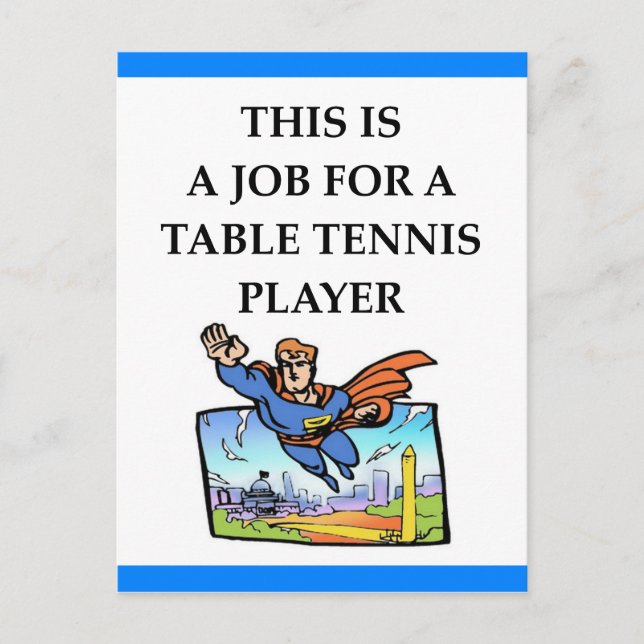 Postal tenis de mesa (Anverso)