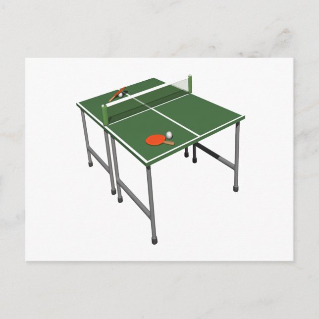 Postal Tenis de mesa (Anverso)