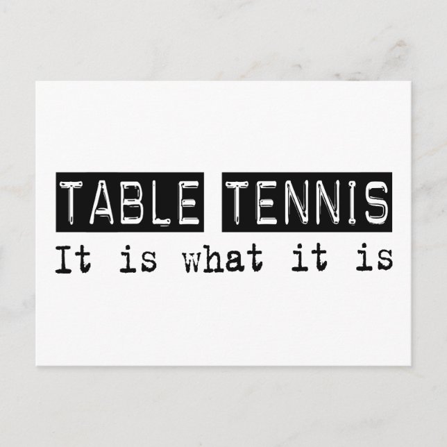 Postal Tenis De Mesa Es (Anverso)