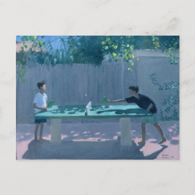 Postal Tenis de mesa Francia 1996 (Anverso)