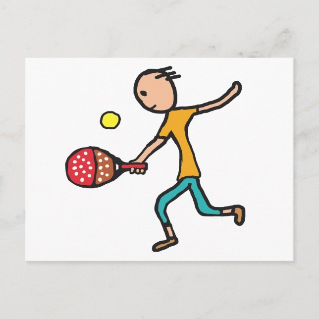 Postal Tenis de Pádel (Anverso)