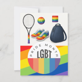 Postal Tenis El Mes Del Orgullo Temático Arcoíris