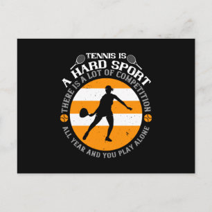 Postal Tenis - El Tenis Es Un Deporte Duro