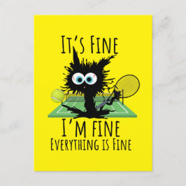 Postal Tenis, estoy bien, todo está bien.