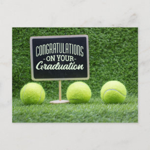 Postal Tenis Felicitaciones para el jugador  Graduación