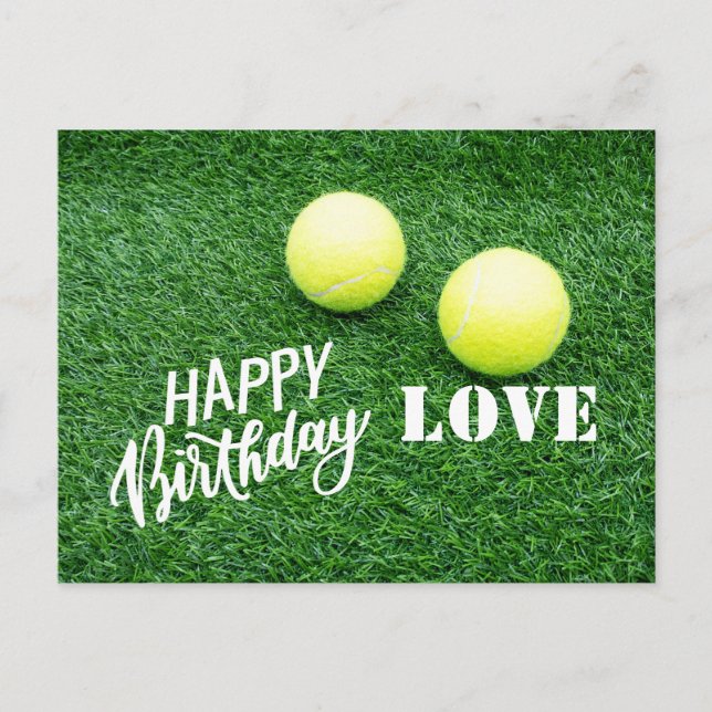 Postal Tenis Feliz Cumpleaños (Anverso)