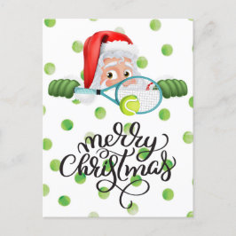Postal Tenis Feliz Navidad con Santa Claus
