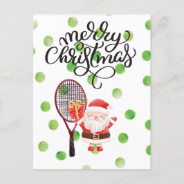 Postal Tenis Feliz Navidad con Santa Claus