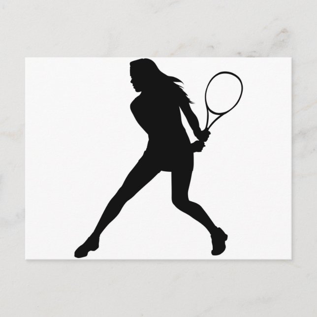 Postal Tenis femenino (Anverso)