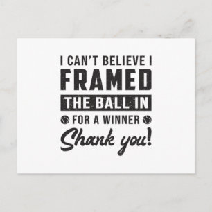 Postal Tenis Match Racket Court Funny Gift Idea