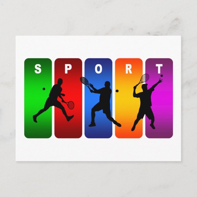 Postal Tenis Multicolor Emblem (Hombre) (Anverso)