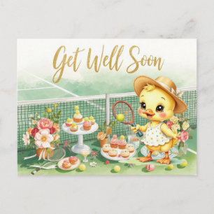 Postal TENIS Que te recuperes pronto, Amante de los Patos