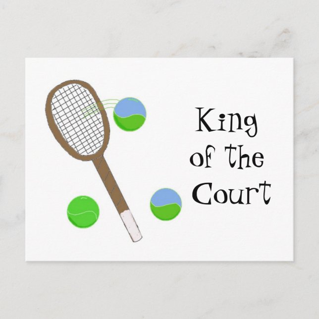 Postal Tenis - Rey de la Cancha (Anverso)