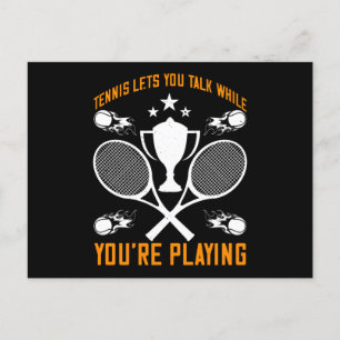 Postal Tenis Te Deja Hablar Mientras Juegas
