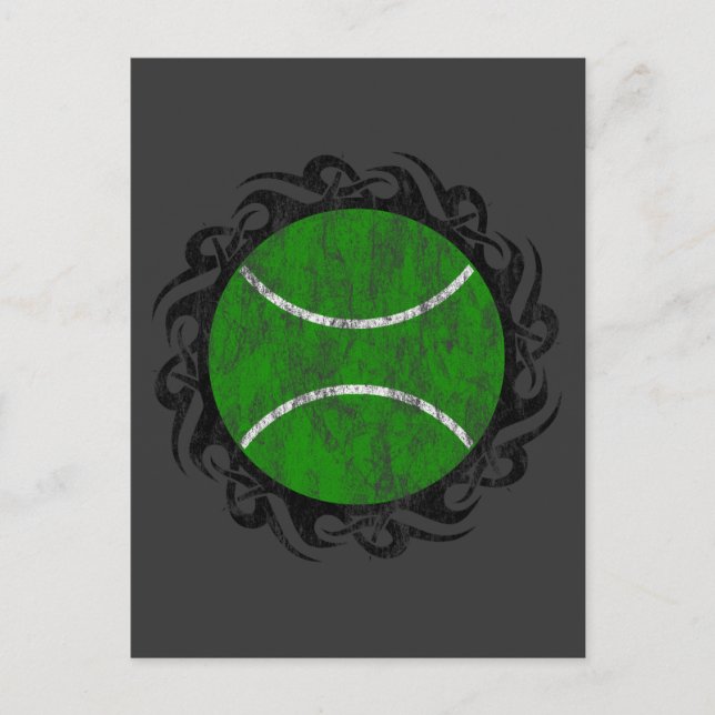 Postal tenis tribal. (Anverso)