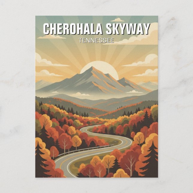 Postal Tennessee Cherohala Skyway Souvenir (Anverso)