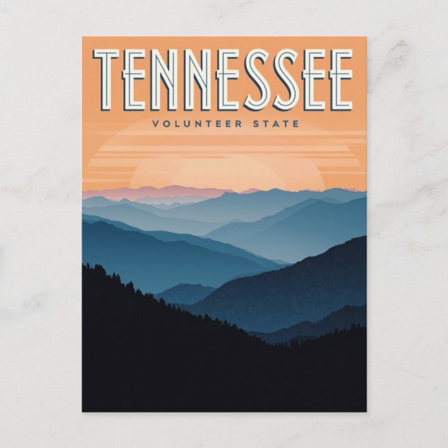Postal Tennessee Estado Voluntario (Anverso)