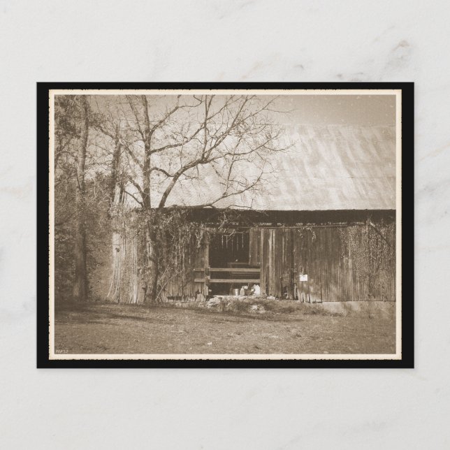 Postal Tennessee Farm Old Barn (Anverso)