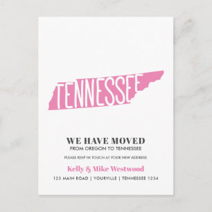 Postal TENNESSEE Hemos movido la nueva dirección Nueva ca